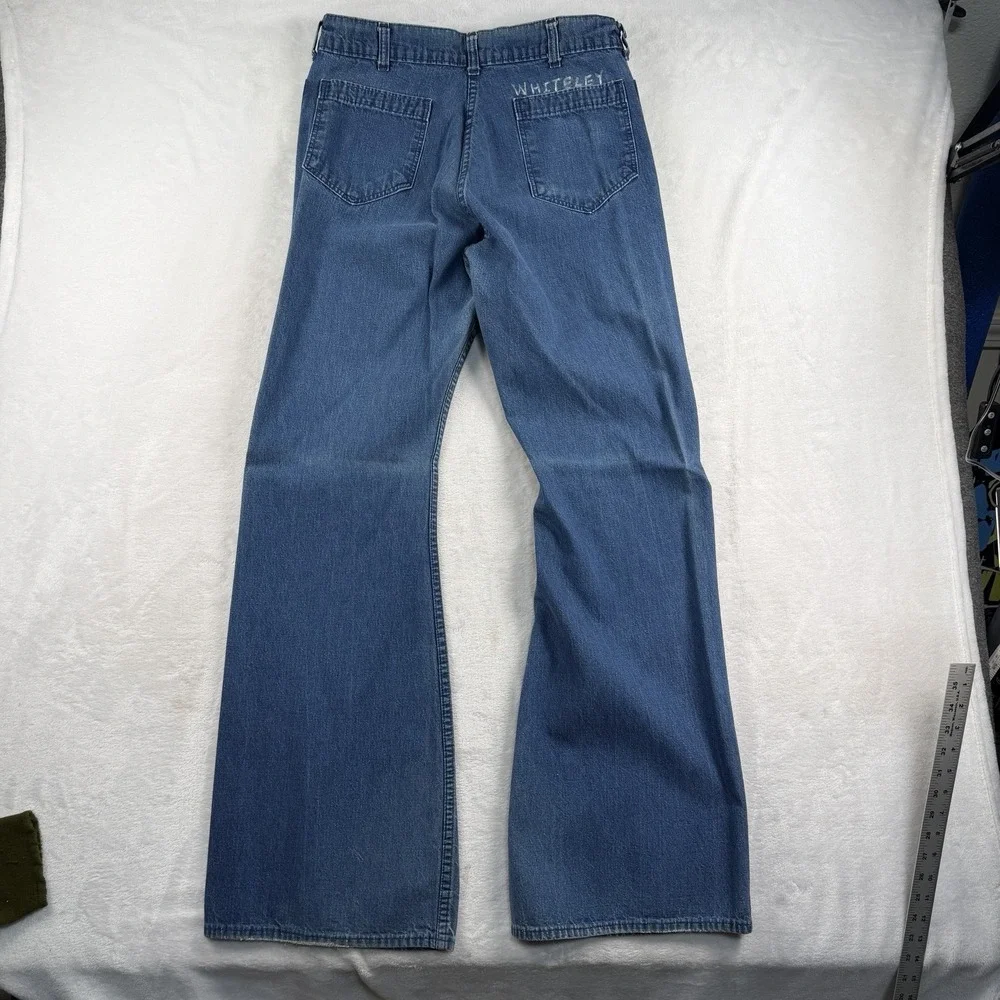 Vtg 60s Dungaree Jeans Men 30x33 Southern Apparel USA Flare Bell Boot CONE Denim